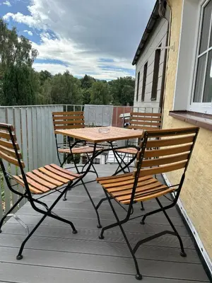 Ein Balkon oder eine Terrasse in der Unterkunft Fichtellofts