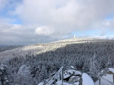 Fichtellofts im Winter