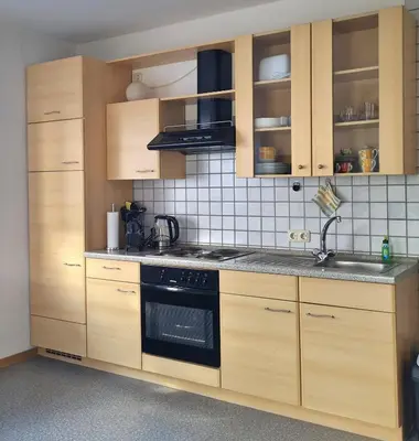 Küche/Küchenzeile in der Unterkunft Ferienwohnung für 1 bis 2 Personen