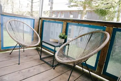 Ein Balkon oder eine Terrasse in der Unterkunft stay-a-while Apartment I Emilio I WLAN