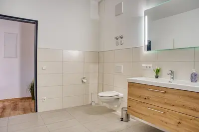 Ein Badezimmer in der Unterkunft TheStationNest
