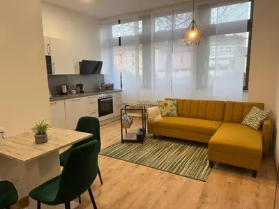 Küche/Küchenzeile in der Unterkunft City Base