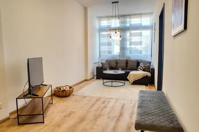 Ein Sitzbereich in der Unterkunft TheFamilyNest