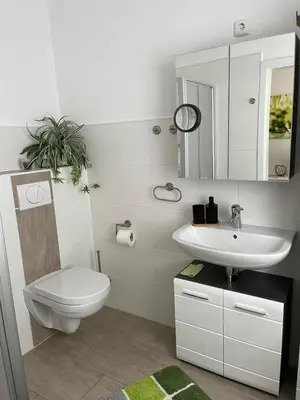 Ein Badezimmer in der Unterkunft Ferienwohnung Hagert - Ankommen und Wohlfühlen