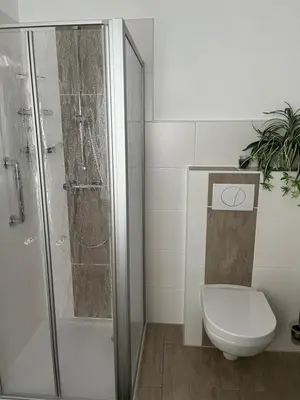 Ein Badezimmer in der Unterkunft Ferienwohnung Hagert - Ankommen und Wohlfühlen