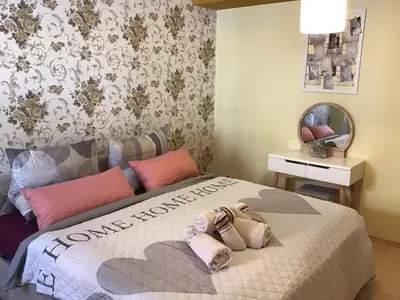 Ein Bett oder Betten in einem Zimmer der Unterkunft FestspielNest Bayreuth