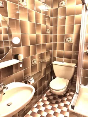 Ein Badezimmer in der Unterkunft Geräumige Ferienwohnung inmitten der Natur