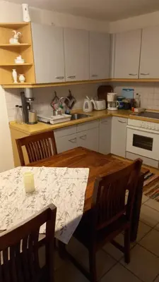 Küche/Küchenzeile in der Unterkunft Goldsteig 2 -Zweibettzimmer