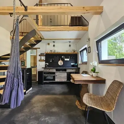 Tiny House mit eigener Sauna am Waldrand in der Fränkischen Schweiz