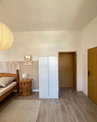 Ein Bett oder Betten in einem Zimmer der Unterkunft Direkt am Freizeitpark Plohn by Immo Franzi
