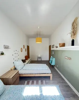 Ein Bett oder Betten in einem Zimmer der Unterkunft Direkt am Freizeitpark Plohn by Immo Franzi