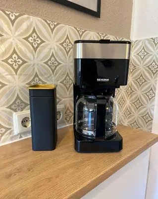 Kaffee-/Teezubehör in der Unterkunft Direkt am Freizeitpark Plohn by Immo Franzi