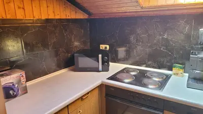 Küche/Küchenzeile in der Unterkunft Ferienwohnung Jochen Riederer