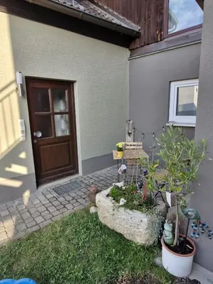 Ein Garten an der Unterkunft Ferienwohnung Klaus Siegritzberg