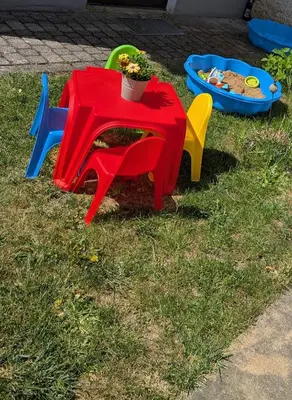 Ein Garten an der Unterkunft Ferienwohnung Klaus Siegritzberg