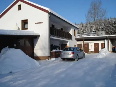 Haus Steinwaldblick im Winter