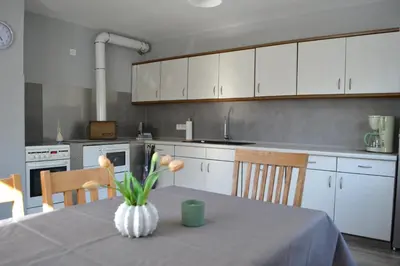 Küche/Küchenzeile in der Unterkunft Ferienwohnung Sonneneck