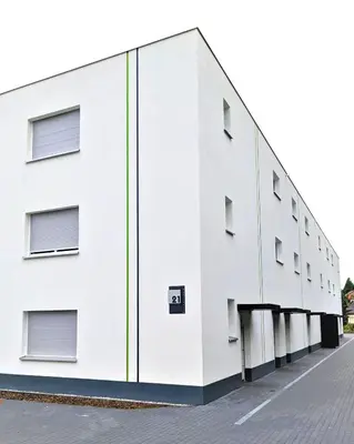 Das Gebäude in dem sich die Ferienwohnung befindet