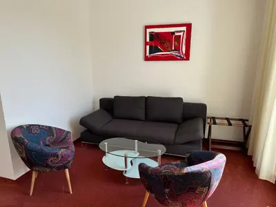 Ein Sitzbereich in der Unterkunft GER-Haus
