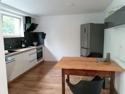 Küche/Küchenzeile in der Unterkunft Modernes Apartment in Mistelgau 1