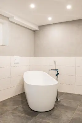 Ein Badezimmer in der Unterkunft Modernes Apartment in Mistelgau 1