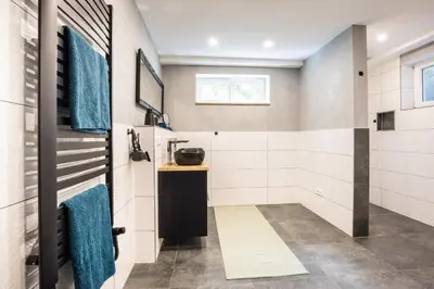 Küche/Küchenzeile in der Unterkunft Modernes Apartment in Mistelgau 1
