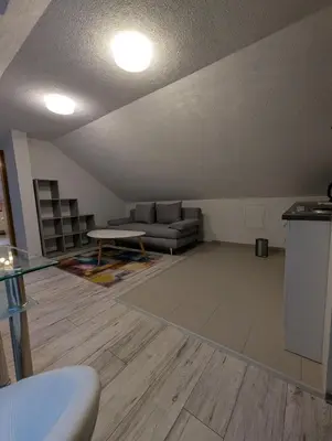 Küche/Küchenzeile in der Unterkunft Appartement am Bach