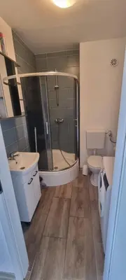Ein Badezimmer in der Unterkunft Monteurwohnung