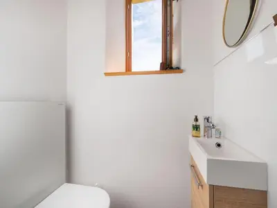 Ein Badezimmer in der Unterkunft Ferienhaus Mitterauerbach - Altes Mesnerhaus