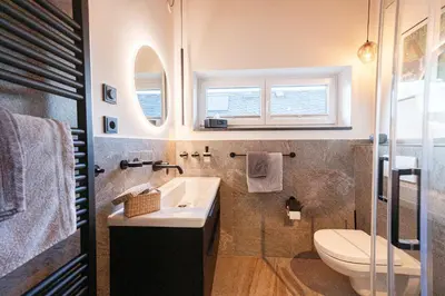 Ein Badezimmer in der Unterkunft Chalet Picave