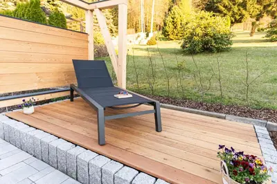 Ein Garten an der Unterkunft Chalet Picave
