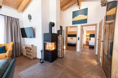 Ein Bett oder Betten in einem Zimmer der Unterkunft Chalet Picave
