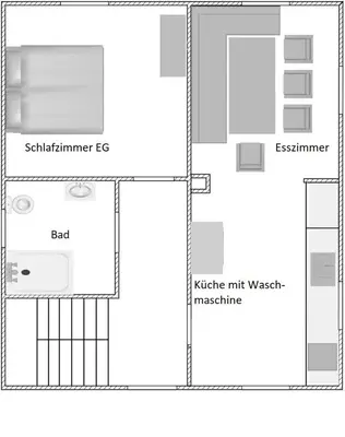 Grundriss der Unterkunft Kleine Auszeit Ahorntal