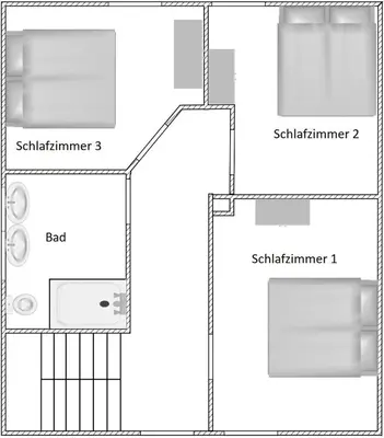 Grundriss der Unterkunft Kleine Auszeit Ahorntal