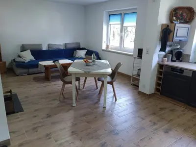 Küche/Küchenzeile in der Unterkunft Ferienhaus hERZgebirge