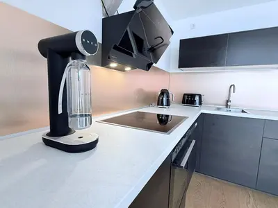 Küche/Küchenzeile in der Unterkunft designAparts - I - Penthouse mit Dachterrasse