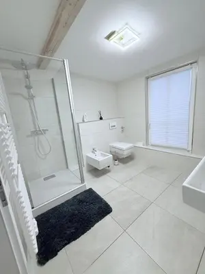 Ein Badezimmer in der Unterkunft designAparts - I - Penthouse mit Dachterrasse