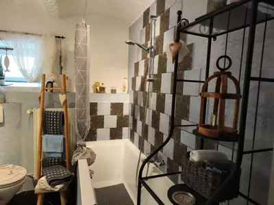 Ein Badezimmer in der Unterkunft NEU! Ferienwohnung Böhm Oberfranken