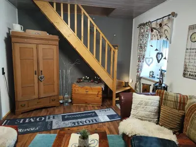 Ein Sitzbereich in der Unterkunft NEU! Ferienwohnung Böhm Oberfranken