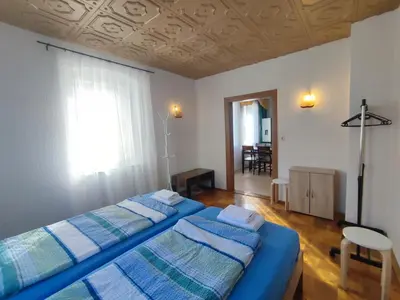 Ein Bett oder Betten in einem Zimmer der Unterkunft Haus 