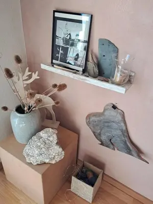 Ein Sitzbereich in der Unterkunft Gemütliche Ferienwohnung mit Sauna und Balkon im Zentrum von Bad Elster