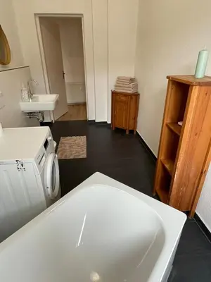 Ein Badezimmer in der Unterkunft Schönes Apartment mit Infrarot Sauna und Balkon 