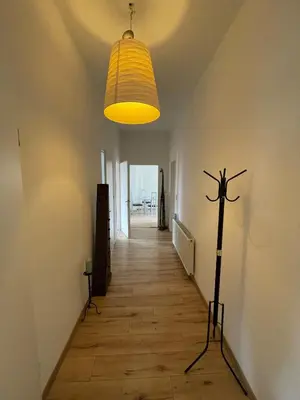 Grundriss der Unterkunft Schönes Apartment mit Infrarot Sauna und Balkon 
