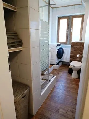 Ein Badezimmer in der Unterkunft Suite 13 Natur grün mit 2 Zimmer