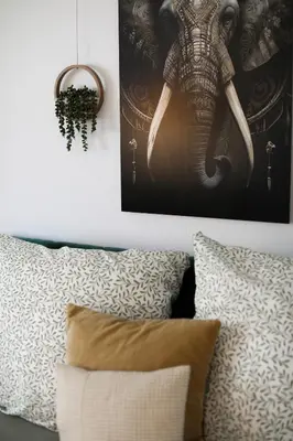 Ein Sitzbereich in der Unterkunft Suite 13 Natur grün mit 2 Zimmer