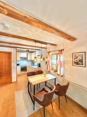 Küche/Küchenzeile in der Unterkunft Bayerwaldhaus - Tradition trifft Moderne