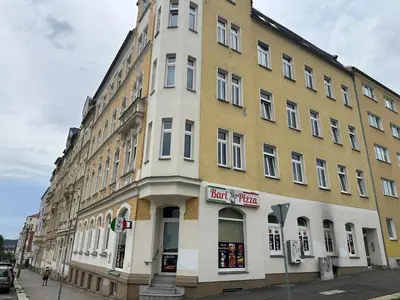 Das Gebäude in dem sich die Ferienwohnung befindet