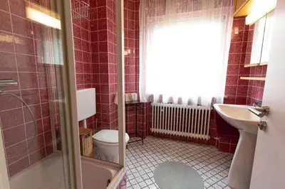 Ein Badezimmer in der Unterkunft Ferienwohnung Spitzbergblick