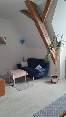 Ein Sitzbereich in der Unterkunft Keller's Quartier im Burghotel