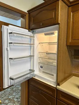 Küche/Küchenzeile in der Unterkunft Ferienwohnung 